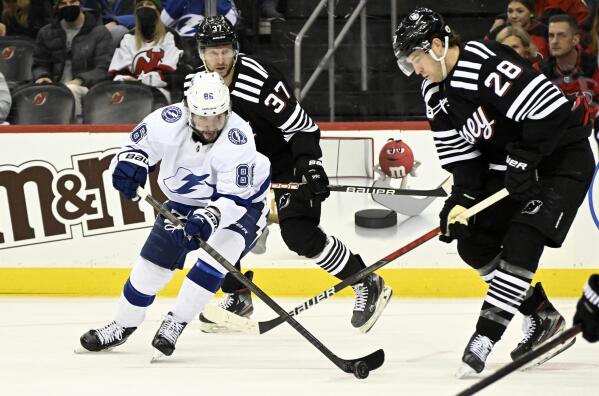 Hedman ignites 3 goal third Lightning beat New Jersey 6 3. AP News